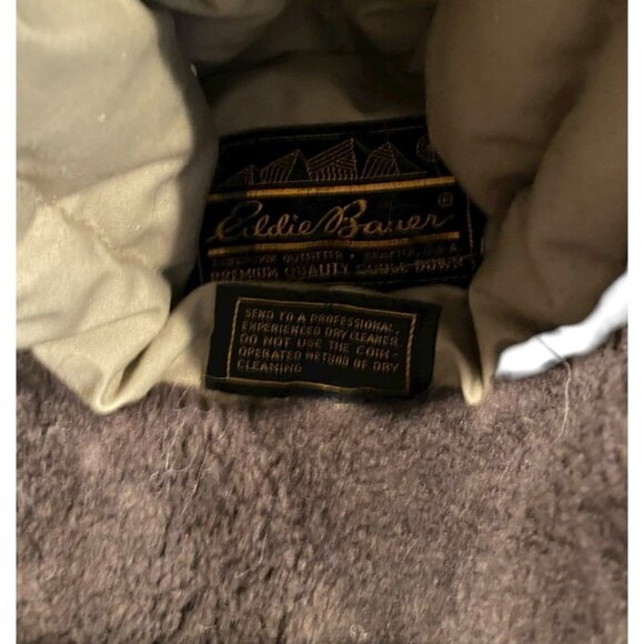 VINTAGE EDDIE BAUER BUFFALOS PLAID WOOL AND  DOWN TRAPPER HAT - Picture 5 of 5